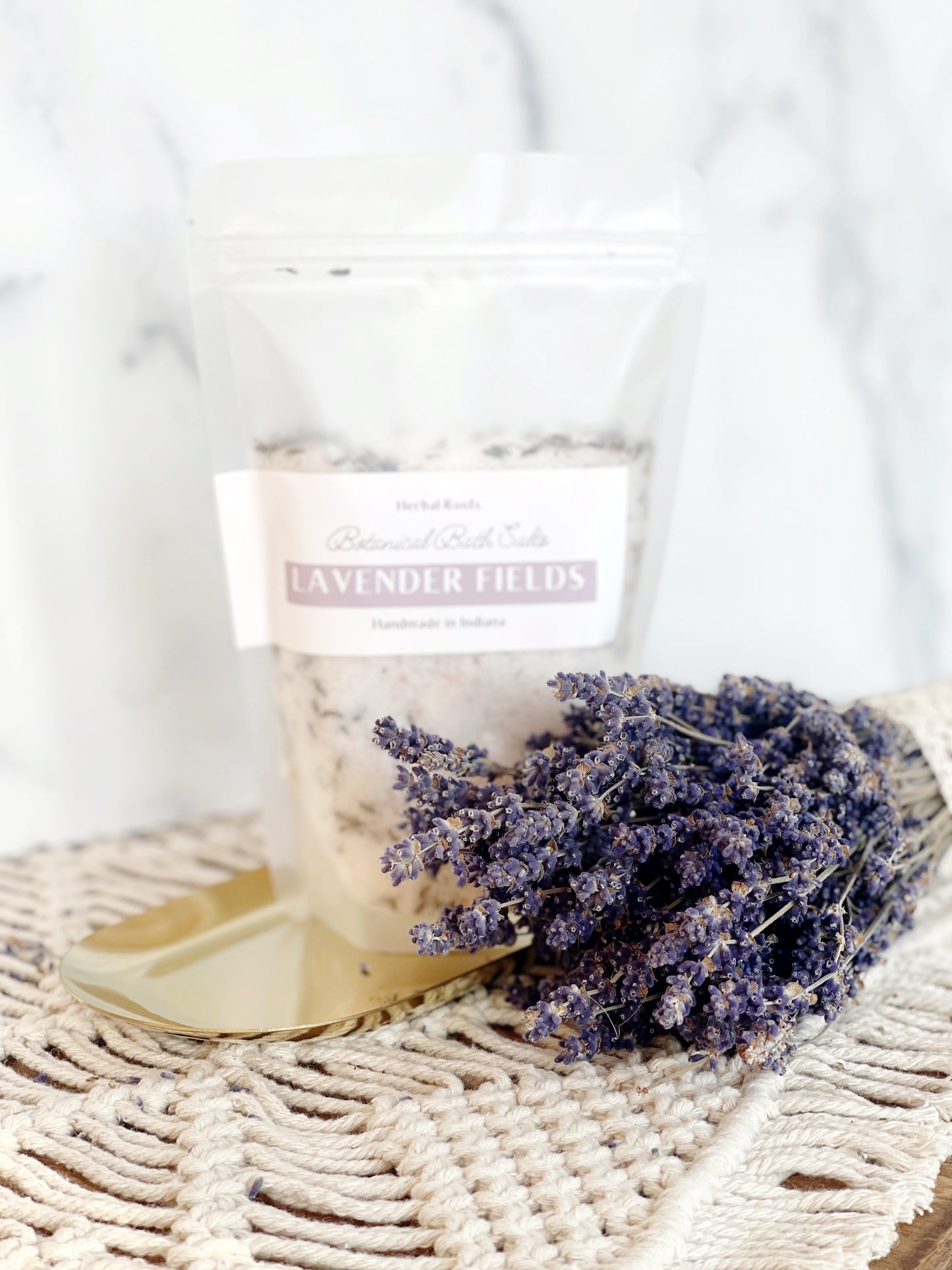 Herbal Roots: Botanical Bath Salts