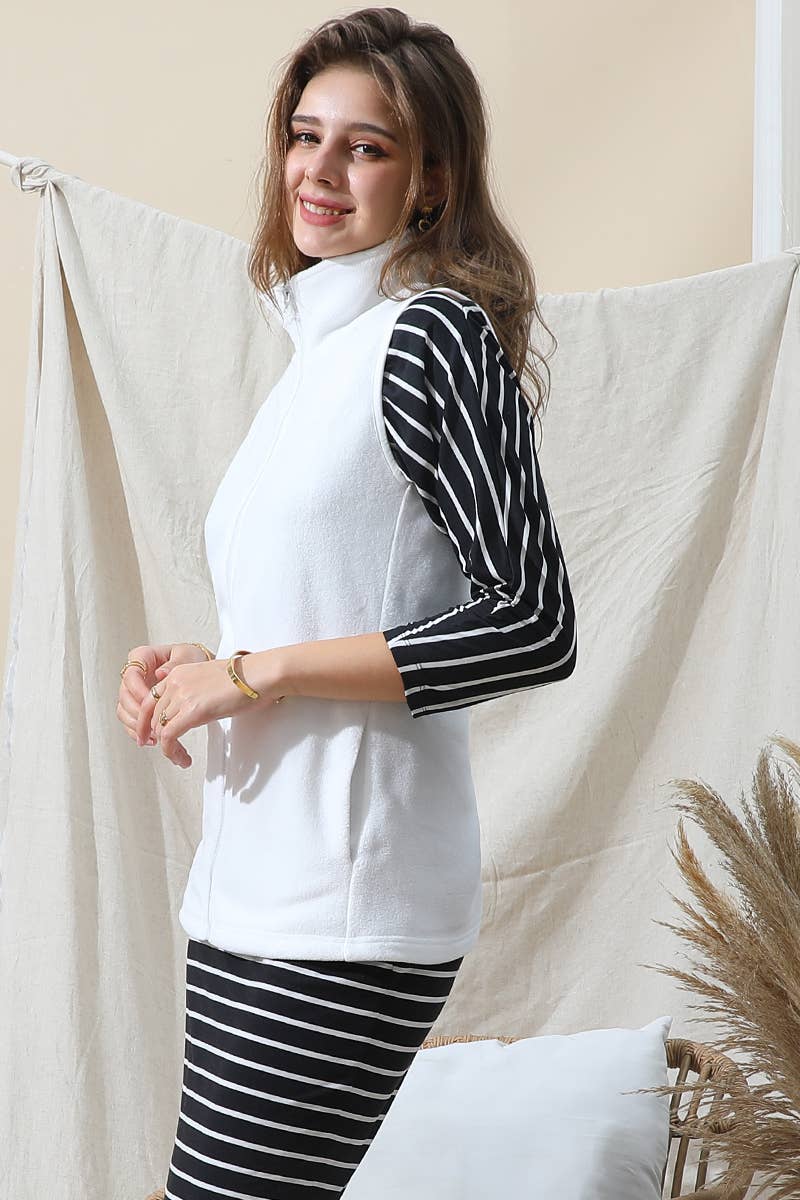 The Little Shoppe Casual Zip Up Vest