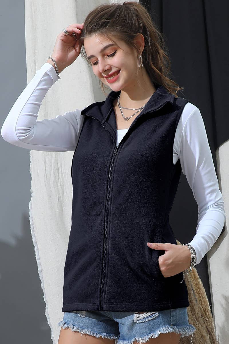 The Little Shoppe Casual Zip Up Vest