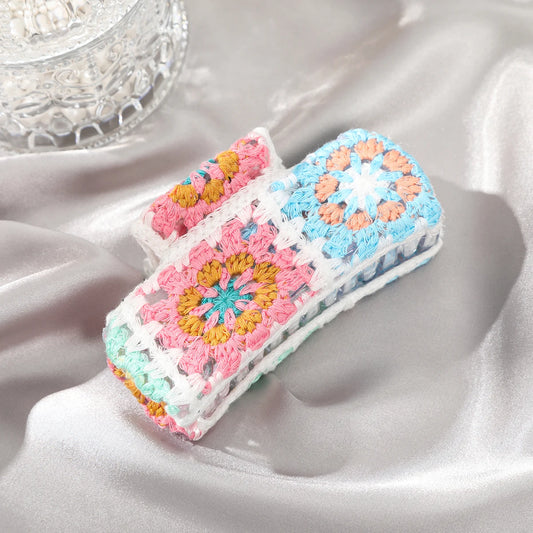 The Little Shoppe: Cottage Core Quilted Hair Claw Clip