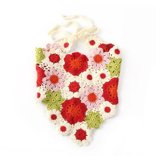 The Little Shoppe: Floral Boho Crochet Bandana