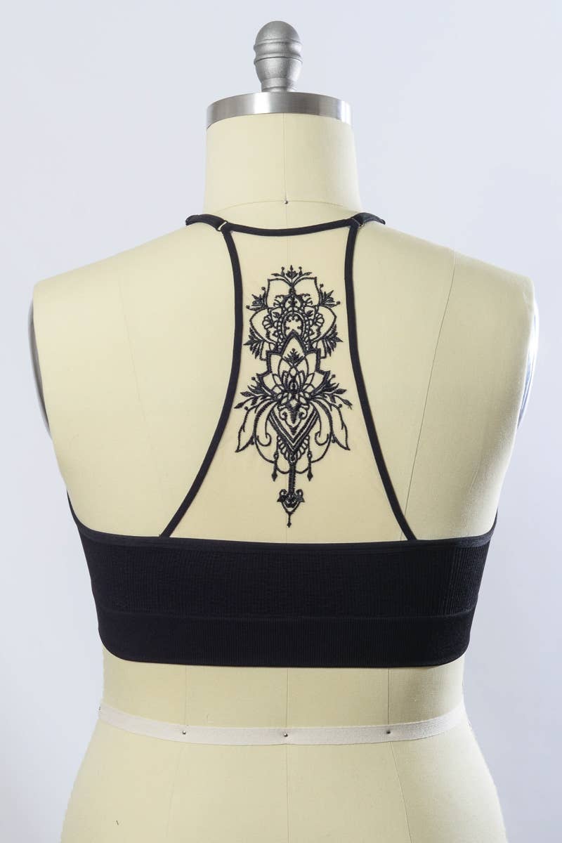 LS Plus Size Tattoo Bralette - Loungewear