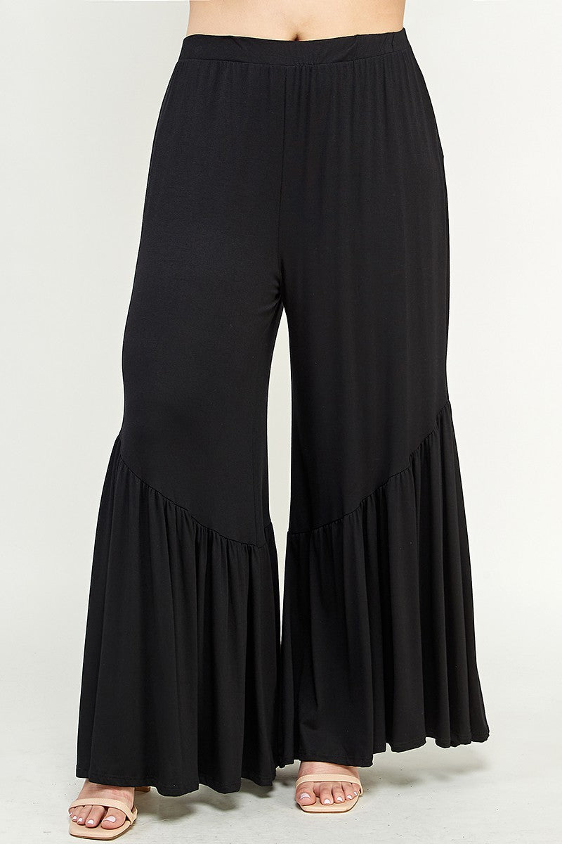 The Little Shoppe: Black High Waisted Ruffle Pant