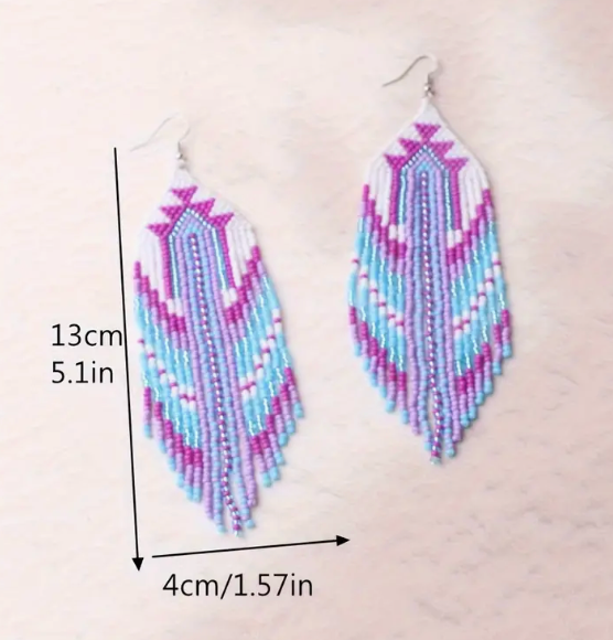 The Little Shoppe: Fashion Bohemian Tassle Beaded Earrings