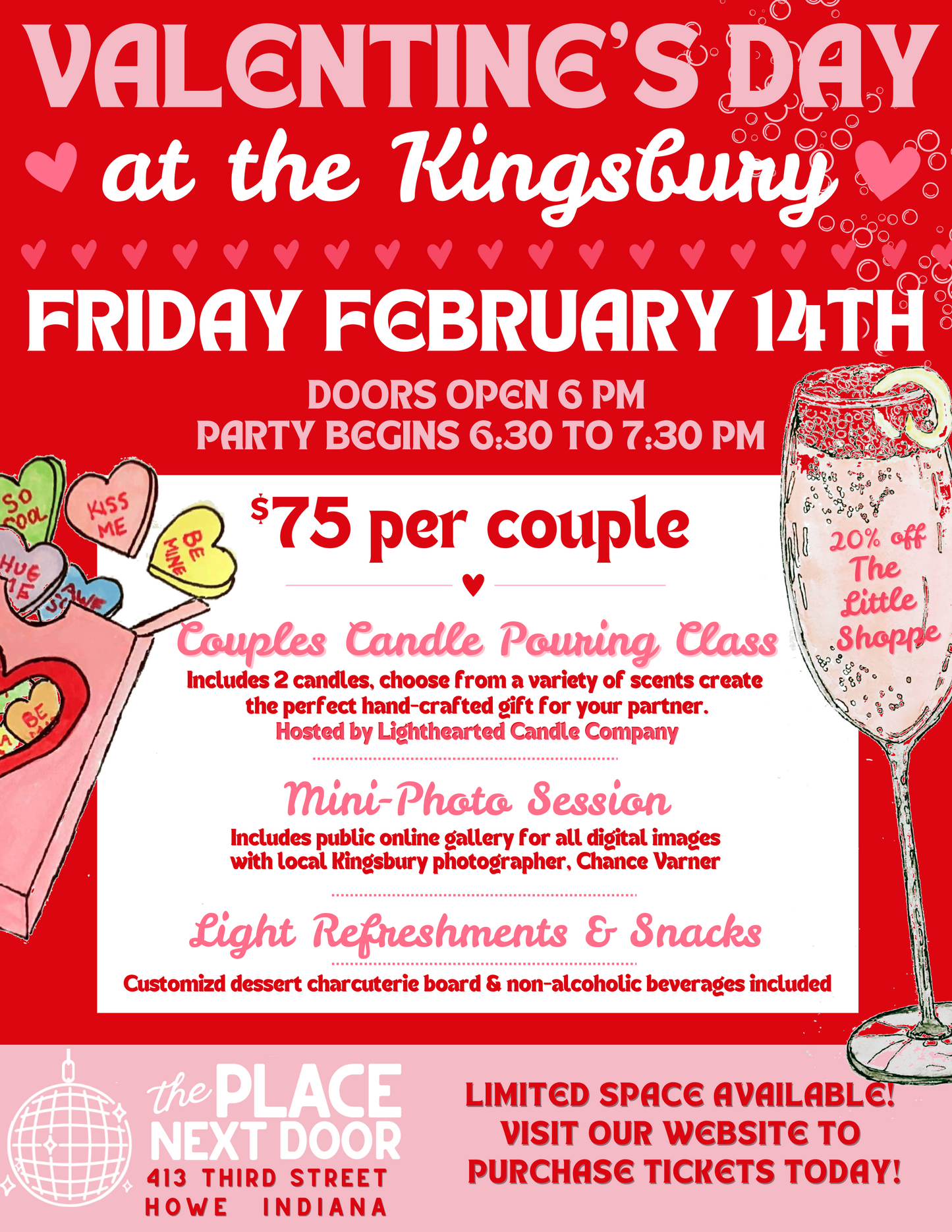 Valentine’s Day At The Kingsbury Couples Ticket