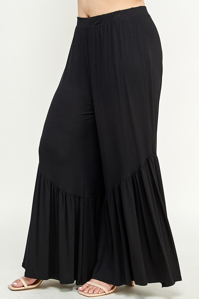 The Little Shoppe: Black High Waisted Ruffle Pant