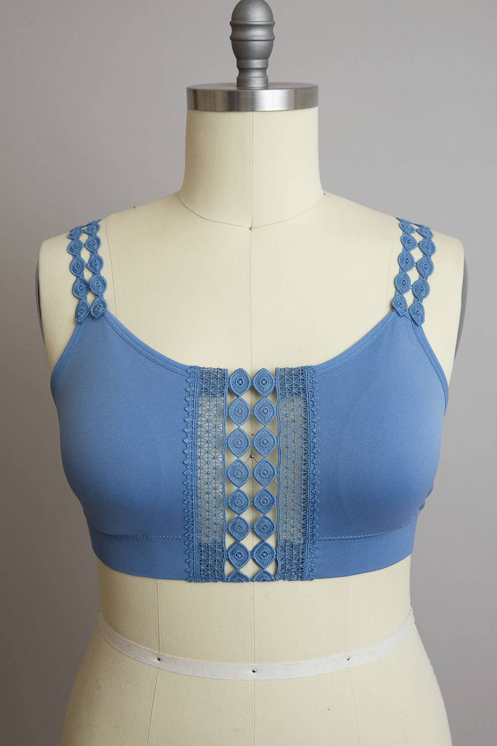 LS Boho Eye Lace Applique Bralette Plus Size