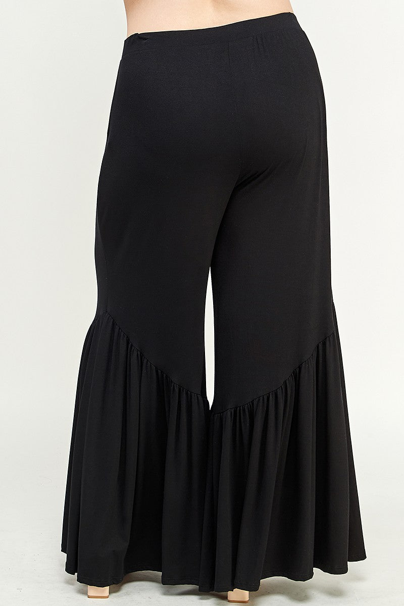 The Little Shoppe: Black High Waisted Ruffle Pant
