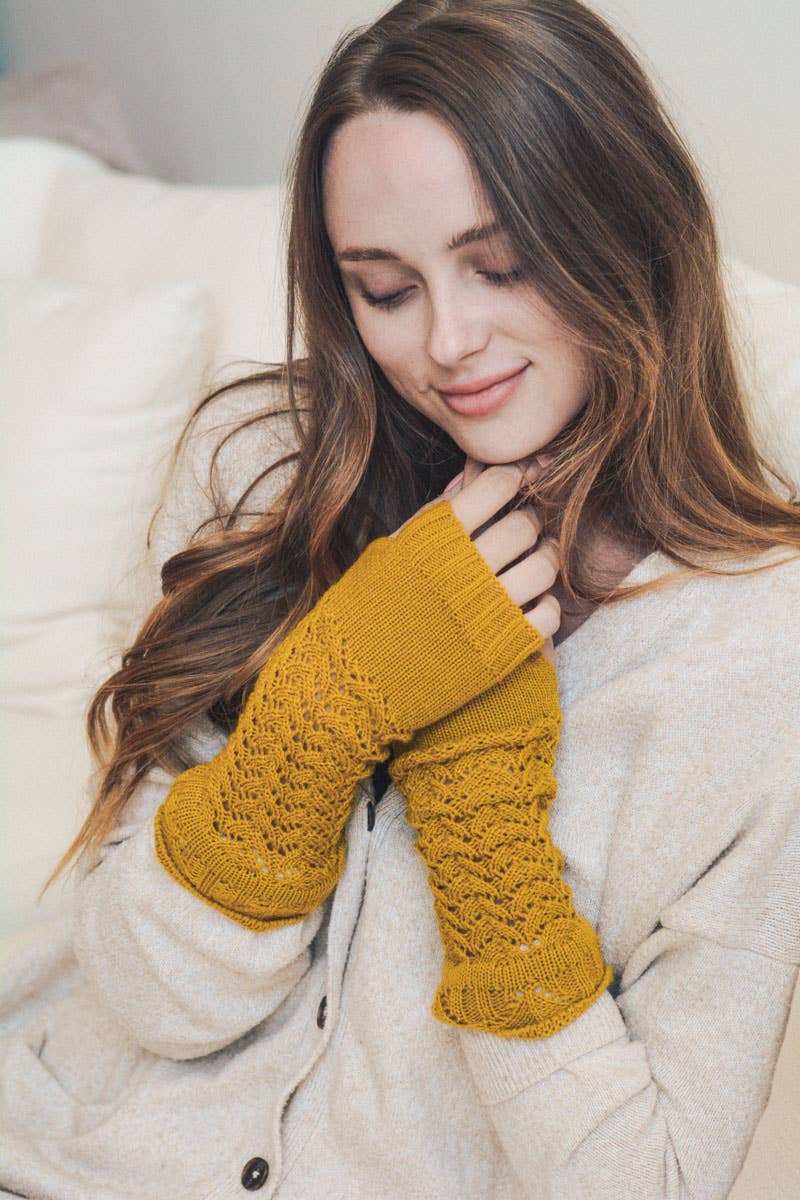 LS Trendy Winter Arm Warmers for Easy Texting 📱