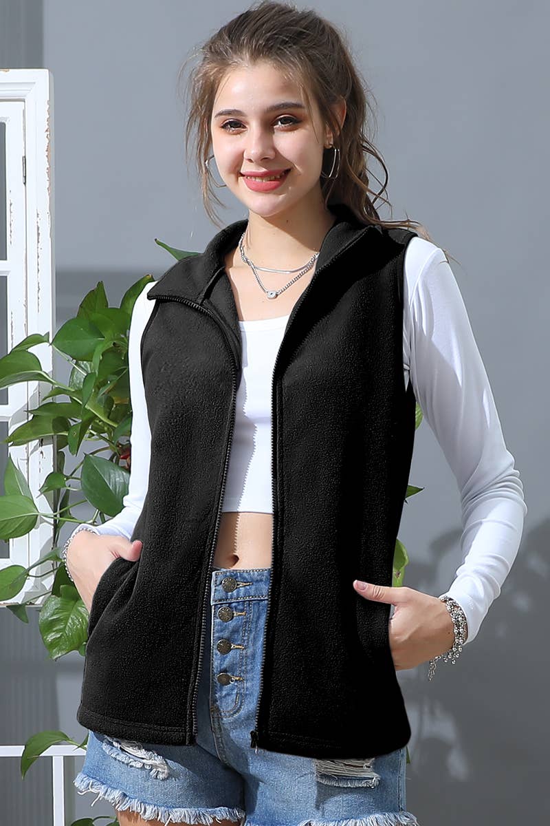 The Little Shoppe Casual Zip Up Vest