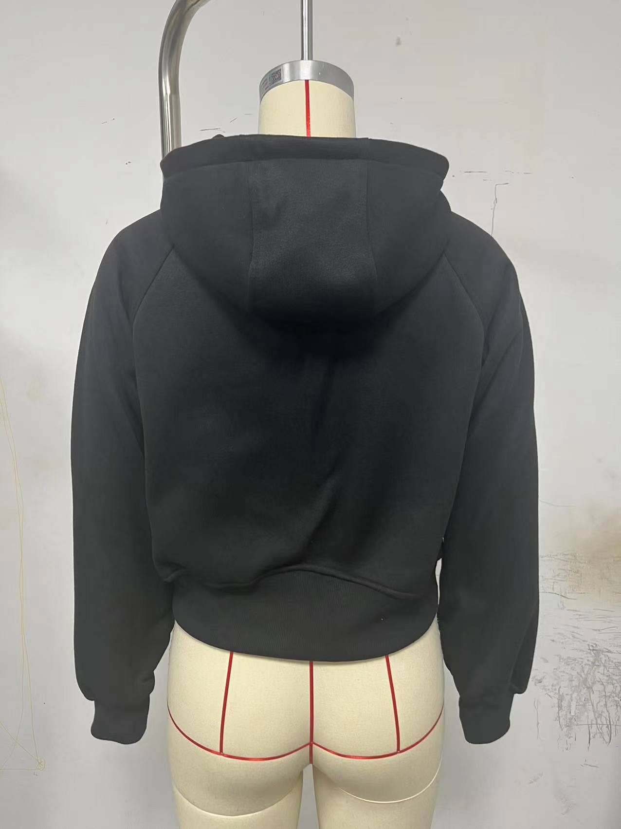 The Little Shoppe:  Zip-Up Long Sleeve Casual Hoodie Top