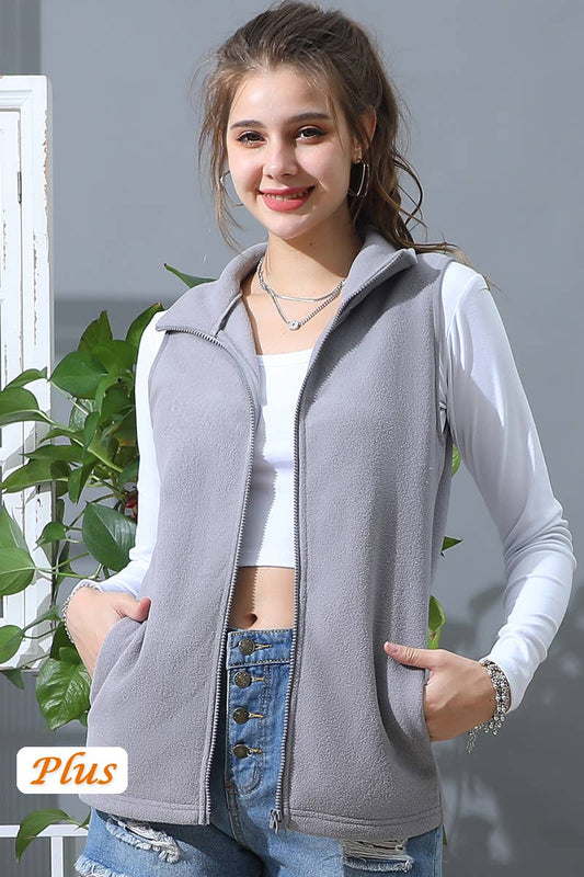 The Little Shoppe Casual Zip Up Vest