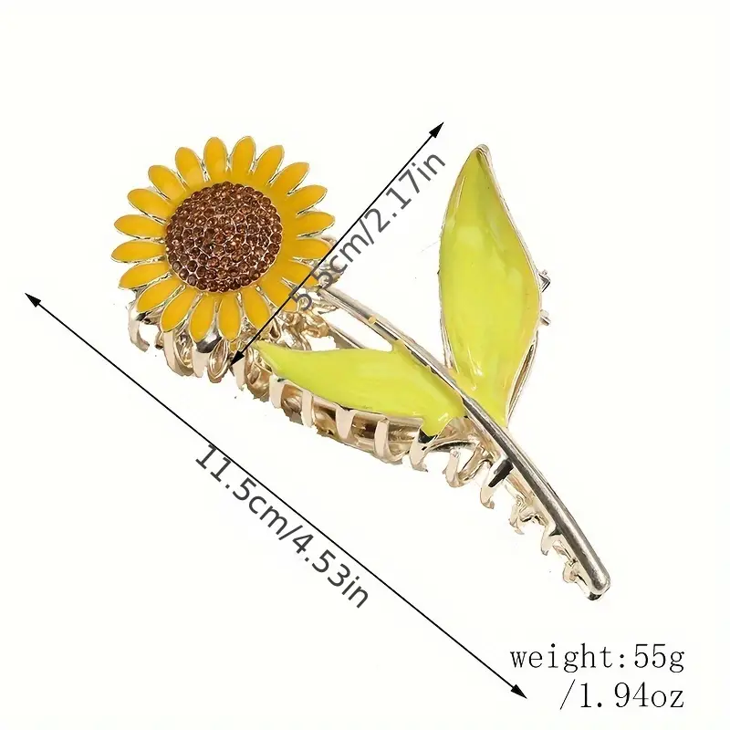 The Little Shoppe: Summer Sunflower Hair Claw Clip
